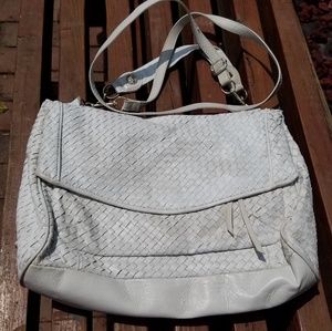 Elliot Lucca White weaven leather Hand/Shoulder